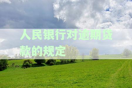 人民银行逾期贷款利率规定：2021年适用围与最新动态