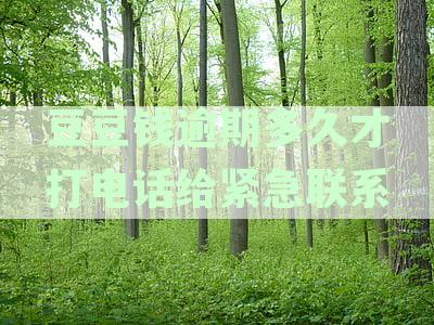 豆豆钱逾期6天会联系紧急联系人吗？逾期两天、三天和六天分别会怎样？
