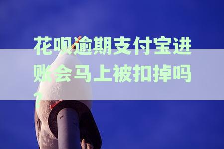 支付宝花呗逾期后，进账款是否会立即被扣除并冻结余额？