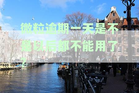 微粒逾期一天是不是以后都不能用了?