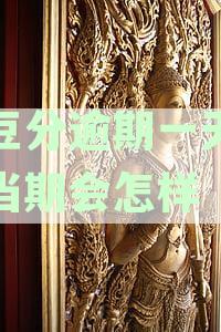 芸豆分逾期一天账单怎么没了-芸豆分逾期一天让全部还完了