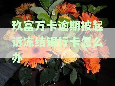 玖富万卡逾期被起诉冻结银行卡怎么办
