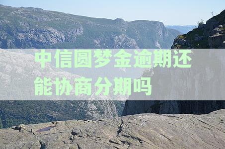 中信银行信用卡逾期后还款协商与分期解决方案